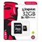 کارت حافظه microSDHC کینگستون کلاس 10 استاندارد UHC-I U1 سرعت 80MBps همراه با آداپتور SD ظرفیت 32 گیگابایت